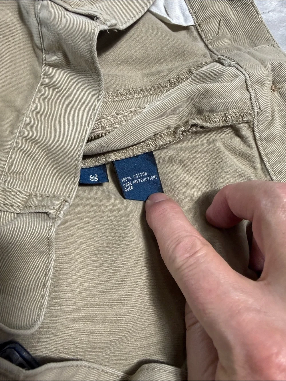 Polo Ralph Lauren Tyler Shorts Size 38 Fits 37 Khaki Pleated Chino Cotton